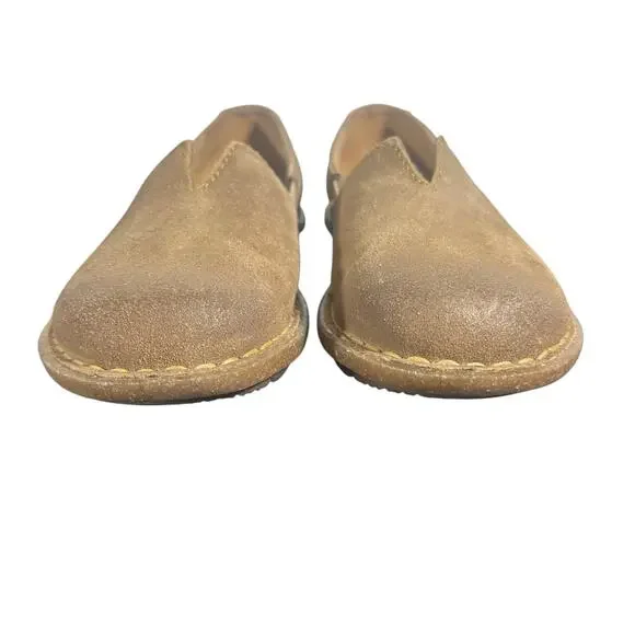 Born Leather Slip On Flats Size 7 Brown Comfort Casual Minimalist - Picture 2 of 10